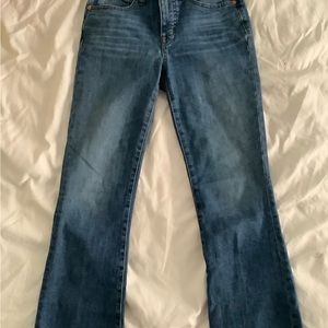 Madewell boot cut flared blue jeans size 24